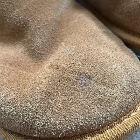 Tall Ugg Nomad ribbon lace up boots sherpa lined suede leather flats - Picture 6 of 16